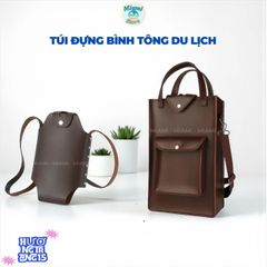 Túi Da Đa Năng Đựng Bình Nước Du Lịch 5L - Phụ Kiện Cắm Trại Bền Bỉ, Dây Đeo Điều Chỉnh, Phong Cách Phiêu Lưu