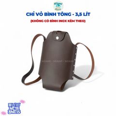 Túi Da Đa Năng Đựng Bình Nước Du Lịch 5L - Phụ Kiện Cắm Trại Bền Bỉ, Dây Đeo Điều Chỉnh, Phong Cách Phiêu Lưu