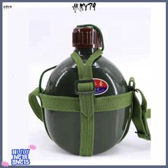 Bình Nhôm Xanh Cổ Điển 1,2L Thể Thao - Bền Bỉ, An Toàn & Dễ Mang Theo Với Dây Đeo Tiện Lợi Cho Dân Phượt