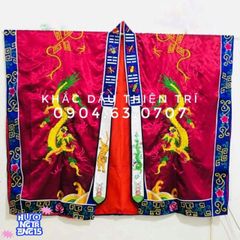 Bộ trang phục pháp sư bát quái - Áo choàng lụa đạo sĩ tinh xảo, hình mặt trời mặt trăng, cosplay Đạo giáo độc đáo