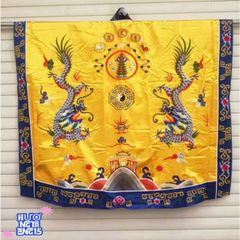 Bộ trang phục pháp sư bát quái - Áo choàng lụa đạo sĩ tinh xảo, hình mặt trời mặt trăng, cosplay Đạo giáo độc đáo