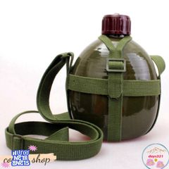 Bình Tông Nhôm Cổ Điển 1L-3L - Bình Bi Đông Duy Nhất Cho Nước và Rượu Trong Chuyến Phiêu Lưu Ngoài Trời