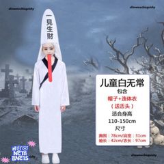 Bộ Trang Phục Halloween Tóc Trắng Xõa - Áo Choàng Thầy Pháp Ma Quái Cho Tiệc Hóa Trang và Cosplay