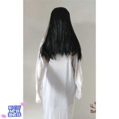 Bộ Trang Phục Cương Thi Áo Nhung Đỏ và Tóc Giả Huyền Bí - Trang Phục Halloween Đẹp Mê Ly cho Tiệc Tùng và Cosplay