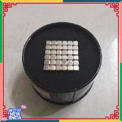 Bucky Cubes - Bộ Nam Châm 216 Viên 5mm Hình Vuông Màu Bạc Trong Hộp Nhôm Sang Trọng - Đồ Chơi Xếp Hình Sáng Tạo và Giải Tỏa Căng Thẳng
