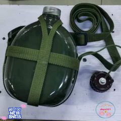 Bình Tông Nhôm Cổ Điển Xanh - Đồ Giữ Nhiệt Du Lịch, Dụng Cụ Đựng Nước và Rượu Cho Chuyến Phiêu Lưu Thú Vị