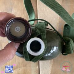 Bình Tông Nhôm Cổ Điển Xanh - Đồ Giữ Nhiệt Du Lịch, Dụng Cụ Đựng Nước và Rượu Cho Chuyến Phiêu Lưu Thú Vị