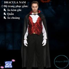 Bộ đồ hóa trang Halloween Cương Thi Ma Quái - Trang phục Diêm Vương & Pháp Sư cho người lớn - Đồ hóa trang độc đáo ấn tượng!