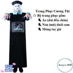 Bộ đồ hóa trang Halloween Cương Thi Ma Quái - Trang phục Diêm Vương & Pháp Sư cho người lớn - Đồ hóa trang độc đáo ấn tượng!