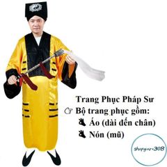 Bộ đồ hóa trang Halloween Cương Thi Ma Quái - Trang phục Diêm Vương & Pháp Sư cho người lớn - Đồ hóa trang độc đáo ấn tượng!