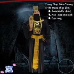 Bộ đồ hóa trang Halloween Cương Thi Ma Quái - Trang phục Diêm Vương & Pháp Sư cho người lớn - Đồ hóa trang độc đáo ấn tượng!