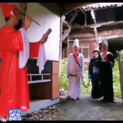 Bộ Hóa Trang Kinh Dị Hắc Bạch Vô Thường - Trang Phục Halloween Cho Người Lớn, Áo Dài Thời Thượng và Bảng Cảm Hứng Phép Thuật