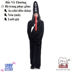 Bộ Đồ Hóa Trang Halloween Cương Thi Hắc Bạch và Pháp Sư Địa Ngục - Trang Phục Cho Người Lớn - Cosplay Thú Vị và Độc Đáo