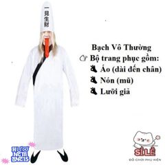 Bộ Đồ Hóa Trang Halloween Cương Thi Hắc Bạch và Pháp Sư Địa Ngục - Trang Phục Cho Người Lớn - Cosplay Thú Vị và Độc Đáo