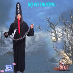 Trang phục Halloween Diêm Vương Hắc Bạch Vô Thường Dành Cho Người Lớn - Bộ Hóa Trang Cương Thi Pháp Sư Đầy Ma Quái