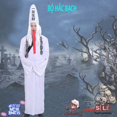 Trang phục Halloween Diêm Vương Hắc Bạch Vô Thường Dành Cho Người Lớn - Bộ Hóa Trang Cương Thi Pháp Sư Đầy Ma Quái