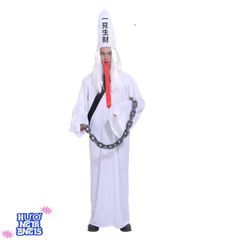 Bộ Trang Phục Halloween Ma Quái Đen Trắng - Thời Trang Huyền Bí Dành Cho Người Lớn và Trẻ Em Từ 4 Tuổi trở lên