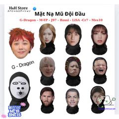 Mặt nạ Cosplay Ronaldo - Mặt nạ 3D Liền mạch và Mũ co giãn - Phụ kiện Thời Trang Độc Đáo cho Fans Bóng Đá