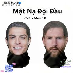 Mặt nạ Cosplay Ronaldo - Mặt nạ 3D Liền mạch và Mũ co giãn - Phụ kiện Thời Trang Độc Đáo cho Fans Bóng Đá