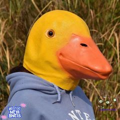 Mặt Nạ Hóa Trang Donald Vịt Cao Su - Phụ Kiện Halloween Chất Liệu Latex Thoải Mái Độc Đáo Cho TikTok và Sự Kiện Áo Trang