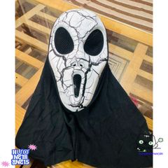 Mặt Nạ Ma Quái Scream - Phụ Kiện Halloween Chất Liệu Nhựa, Thời Trang Độc Đáo Cho Bữa Tiệc Hóa Trang
