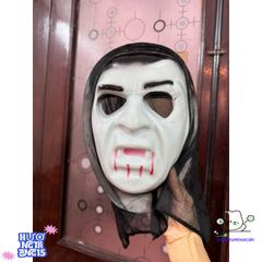 Mặt Nạ Halloween Phù Thủy - Phụ Kiện Thời Trang Ma Quái Dành Cho Tiệc Hóa Trang, Free Size, Tiện Lợi, Độc Đáo