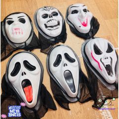 Mặt Nạ Halloween Phù Thủy - Phụ Kiện Thời Trang Ma Quái Dành Cho Tiệc Hóa Trang, Free Size, Tiện Lợi, Độc Đáo