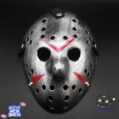 Khẩu trang hóa trang Jason Voorhees - Mặt nạ Halloween với phong cách Sát thủ kinh dị cho lễ hội hóa trang