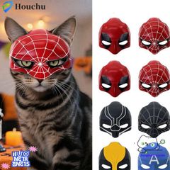 Mặt nạ Người Nhện Marvel 3D cho thú cưng - Phụ kiện Halloween độc đáo, hóa trang siêu anh hùng dễ thương.