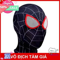 Mặt Nạ Spider-Man Đen Đỏ - Phụ Kiện Cosplay Vui Nhộn Cho Người Hâm Mộ Nhện, Đồ Chơi Thú Vị, Silicon Chất Lượng Cao