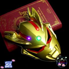 Mặt Nạ Siêu Nhân Ultraman LED Phát Sáng Cho Bé - Đạo Cụ Cosplay Halloween và Tiệc Quyến Rũ