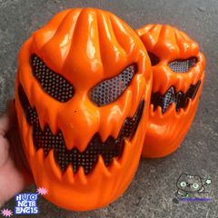 Mặt Nạ Hóa Trang Bí Ngô Halloween Cam Rực Rỡ - Phụ Kiện Trang Trí Đầu Skull An Toàn Cho Lễ Hội