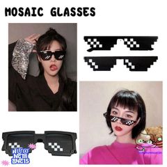 Kính Mát Thug Life 6 Chấm Phong Cách Minecraft - Kính Râm Đa Sắc Giá Rẻ Chất Lượng Tại ABICA 304