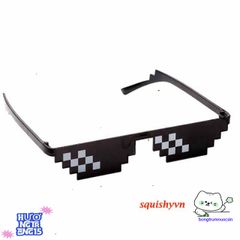 Kính Mắt Thug Life 8Bit - Kính Chắn Bụi Phong Cách Minecraft Cho Nam Nữ - Siêu Ngầu Chụp Ảnh Nhóm
