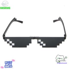 Kính Mát Pixelated Unisex Thời Trang - Điểm Nhấn Phong Cách cho Game Thủ và Fan Meme