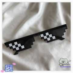 Kính Mắt Thug Life Màu Sắc Khảm 2D - Kính Mát Thời Trang Phong Cách Disco Dancing UV400 Cho Tiệc Tùng và Du Lịch
