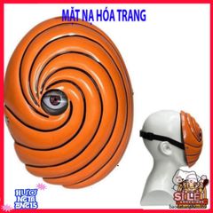 Khẩu trang phát sáng Naruto Sharingan - Kính cosplay Tobi Uchiha Obito, quà tặng độc đáo cho fan anime, sự kiện Halloween, cosplay