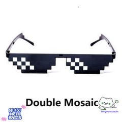 Kính Mát 8bit Robotic Thug Life Đen - Kính Chống Nắng Nam Phong Cách Mùa Hè Thời Trang, UV 400, Quà Tặng Độc Đáo
