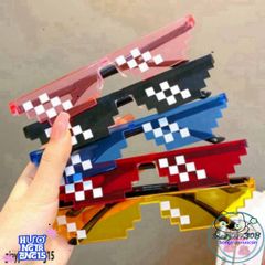 Kính Mắt Thug Life 6 Chấm MINECRAFT - Phong Cách Thời Trang 8bit Độc Đáo Cho Nam Nữ, Chất Liệu Bền Bỉ, Phụ Kiện Cá Nhân Nổi Bật