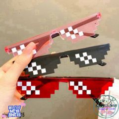 Kính Mắt Thug Life 6 Chấm MINECRAFT - Phong Cách Thời Trang 8bit Độc Đáo Cho Nam Nữ, Chất Liệu Bền Bỉ, Phụ Kiện Cá Nhân Nổi Bật