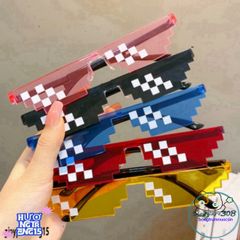 Kính Thug Life 8Bit Đa Sắc - Phụ Kiện Thời Trang Cho Video TikTok và Ảnh Tổ Chức - Hot Trend 2018