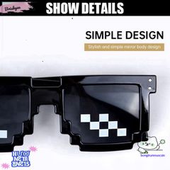 Kính Mosaics Thug Life - Kính Mát Pixel Disco Dancing Chống Chói UV400 Phong Cách Cá Tính Thời Trang Cho Tín Đồ Dù Lịch, Tiệc Tùng