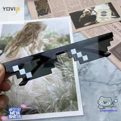 Kính Mát Retro Yovip - Kính Râm Độc Đáo Khảm Trang Trí Thời Trang Cho Fan Game Việt Nam