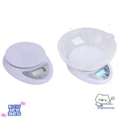 Cân Điện Tử Mini B05 - Cân Bánh Chính Xác 1g-5Kg với Màn Hình LCD - Tặng 2 Pin AAA - Dụng Cụ Nhà Bếp Tiện Lợi