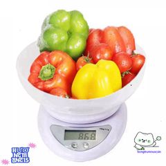 Cân Điện Tử Mini B05 - Cân Bánh Chính Xác 1g-5Kg với Màn Hình LCD - Tặng 2 Pin AAA - Dụng Cụ Nhà Bếp Tiện Lợi