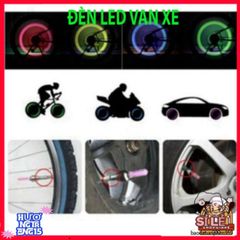 Set 2 Đèn LED Chóa Nắp Van Đỏ - Đèn Kích Hoạt Chuyển Động Cho Xe Đạp, Xe Máy, Ô Tô - An Toàn Ban Đêm Hấp Dẫn