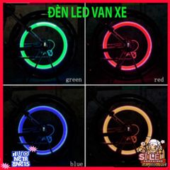 Set 2 Đèn LED Chóa Nắp Van Đỏ - Đèn Kích Hoạt Chuyển Động Cho Xe Đạp, Xe Máy, Ô Tô - An Toàn Ban Đêm Hấp Dẫn