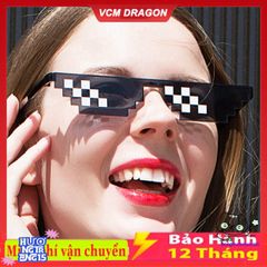 Kính Thug Life Minecraft 6 Chấm Nhiều Màu - Phụ Kiện Gaming Siêu Ngầu Cho Gen Z Năng Động