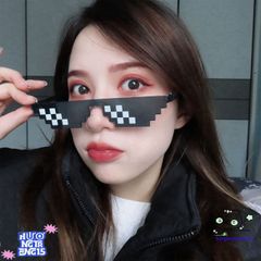 Kính Mắt Thug Life 6 Chấm Độc Đáo - Phụ Kiện Thời Trang Minecraft Siêu Ngầu Cho Gamer