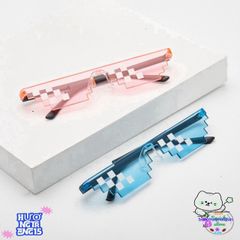 Kính Thug Life 8Bit - Kính Mắt Thời Trang Đen, Hot Trend Tiktok, Phong Cách Cosplay, Chất Lừ Cho Video và Ảnh Nhóm